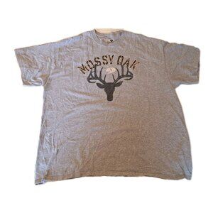 Mossy Oak Men's 2XL Gray Tee Shirt